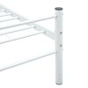 vidaXL Bedframe metaal wit 160x200 cm