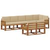 vidaXL Buiten bankenset 8 st Natuurlijk en Beige Polyester