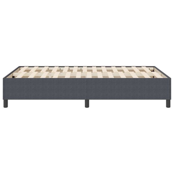 vidaXL Platform bedframe Donkergrijs 120 x 190 cm Stof