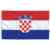 vidaXL Vlag Kroatië 90x150 cm