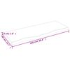 vidaXL Wandschap 100x40x(2-4) cm onbehandeld massief eikenhout