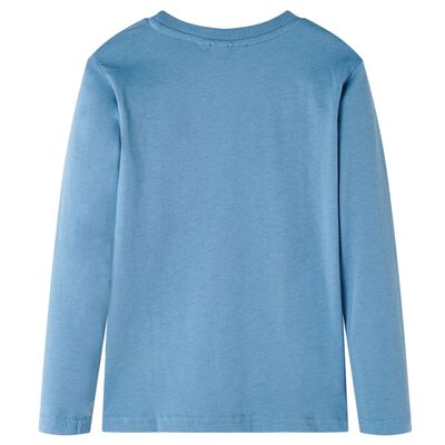Kindershirt met lange mouwen 92 medium blauw