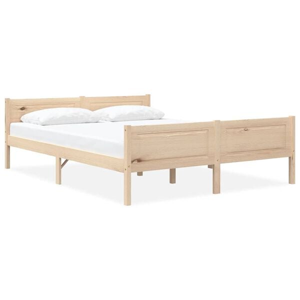 vidaXL Bedframe massief grenenhout 140x200 cm