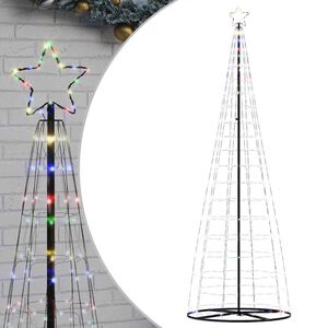 vidaXL LED-kerstboom 550 LEDs kleurrijk 300 cm