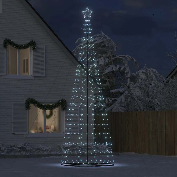vidaXL LED-kerstboom 1534 LEDs koud wit 500 cm