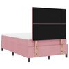 vidaXL Boxspringbed met matras met hoofdeinde Roze 120 x 190 cm Stof