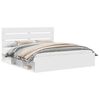 vidaXL Bedframe met hoofdeinde Wit 180 x 200 cm Massief grenenhout