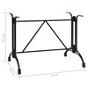 vidaXL Bistrotafelpoot 93x60x72 cm gietaluminium zwart