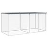 vidaXL Kippenhok met dak antraciet 203x98x90 cm gegalvaniseerd staal
