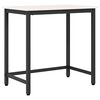 vidaXL Tafel Wit 80 x 50 x 77 cm Engineered hout en staal