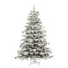 vidaXL Kunstmatige Inklapbare Kerstboom Wit 210 cm PE en PVC
