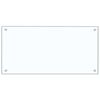 vidaXL Spatscherm keuken 80x40 cm gehard glas transparant