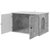vidaXL Kattenhuis Beton 85 x 55 x 50 cm Bewerkt hout