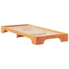 vidaXL Bedframe Bruin 90 x 210 cm Massief grenenhout