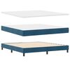 vidaXL Boxspringbed met matras Donkerblauw 180 x 200 cm Fluweel