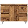 vidaXL Badkamerkast 80x33x60 cm bewerkt hout oud houtkleurig