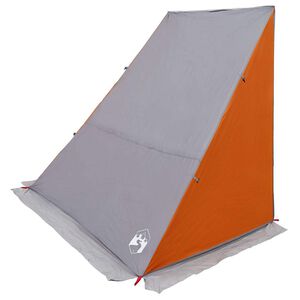 vidaXL Achterkleptent 190 x 150 x 185 cm Grijs en Oranje taft