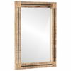 vidaXL Spiegel Wandgemonteerd Bruin en zwart 70 x 50 x 3 cm Glas