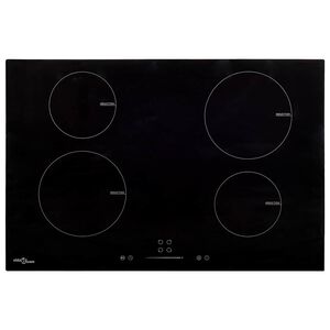 vidaXL Inductiekookplaat 4 zones aanraakbediening 7000 W 77 cm glas