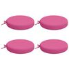 vidaXL 4-Piece Zitkussens SOEST 4 st 100% Polyester Roze &Oslash; 40 x 7 cm