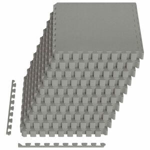vidaXL Vloermatten 40 pcs Grijs 14,4 m&sup2; EVA Schuim