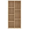 vidaXL Boekenkast 50x25x106 cm bewerkt hout sonoma eikenkleurig