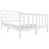 vidaXL Bedframe massief grenenhout wit 120x190 cm