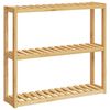 vidaXL Badkamerrek 3-laags wandmontage 60x15x54 cm bamboe