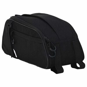 vidaXL Fietstas Zwart 38 x 16 x 16 cm Polyester