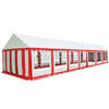 vidaXL Paviljoendoek 6x14 m rood en wit