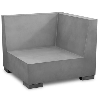 vidaXL 5-delige Loungeset met kussens beton grijs