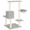 vidaXL Kattenmeubel met sisal krabpalen 95 cm lichtgrijs