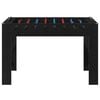 vidaXL Honkbaltafel Zwarte Eik 125 x 60,5 x 80 cm Bewerkt hout