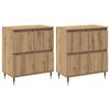 vidaXL Opbergkast 2 pcs Artisan Eiken 60 x 35 x 70 cm