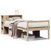 vidaXL Bed met boekenkast zonder matras massief grenenhout 90x200 cm