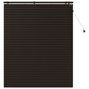 vidaXL Venetiaanse jaloezie Donkerbruin 130 x 160 cm 35 mm