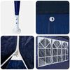 vidaXL Partytent Blauw en Wit 400 x 400 x 266 cm Polyester en staal
