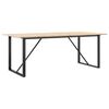 vidaXL Eettafel O-frame 200x100x75 cm massief grenenhout en staal