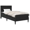 vidaXL Bedframe met matras met hoofdeinde Zwart 100 x 200 cm Fluweel