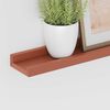 vidaXL Wandplank met plank 4 pcs Rood 115 x 9 x 3 cm Bewerkt hout