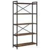 vidaXL Boekenkast 80 x 30 x 155 cm Bewerkt hout Gerookt eiken