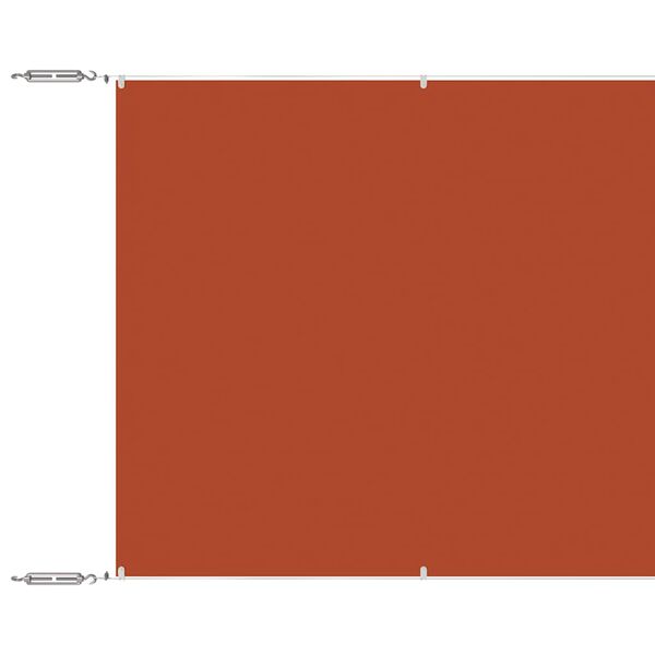 vidaXL Luifel verticaal 180x1200 cm oxford stof terracottakleurig