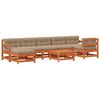 vidaXL Tuin loungeset 8 st Wasbruin Massief grenenhout