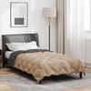 vidaXL Winter Dekbed Antraciet en Taupe 200 x 135 cm Microfiber