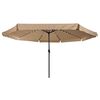 vidaXL Tuinparasol Taupe en Zwart 395 x 395 x 245 cm
