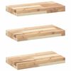 vidaXL Wandschappen 3 st zwevend 60x20x4 cm onbehandeld acaciahout