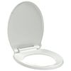 vidaXL Toiletbril soft-close ovaal wit