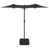 vidaXL Parasol dubbel dak 316x145 cm zwart