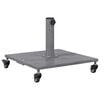 vidaXL Parasolvoet Donkergrijze Houtlook 45 x 45 x 31,5 cm