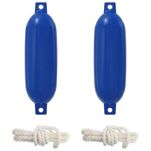 vidaXL Boot fenders 2 st &Oslash; 11 x 40 cm Blauw PVC